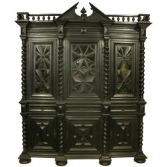 Louis XIII Style Ebonized Bookcase