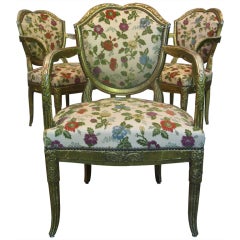 Three Art Deco Armchairs by Maurice Dufrêne, France, 1910s 7