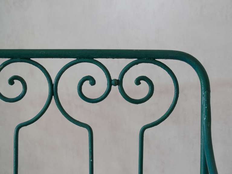 20th Century Wrought Iron Garden Bench - France, Circa 1900