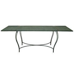 Wrought Iron Garden Dining Table - France, 1950s 1