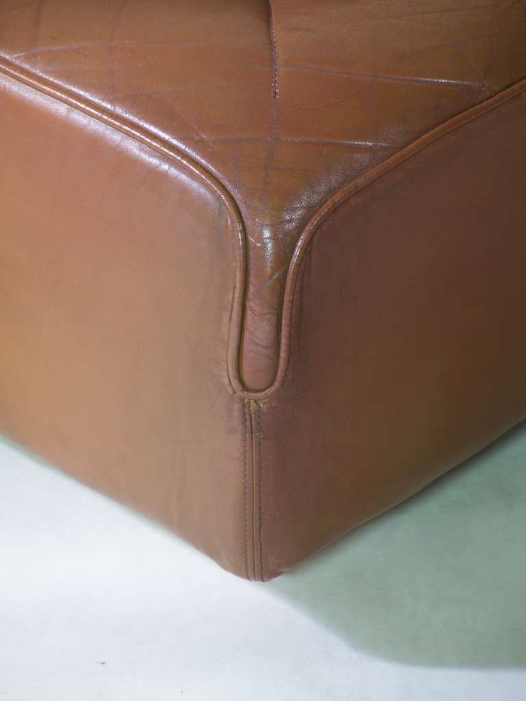 Tito Agnoli for Mobilier International, Modular Sofa in Leather, 1969 3