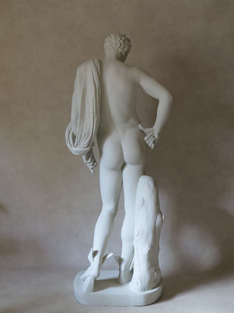 French Larger-than-life Polymer Statue of Hermes, France, 1970s
