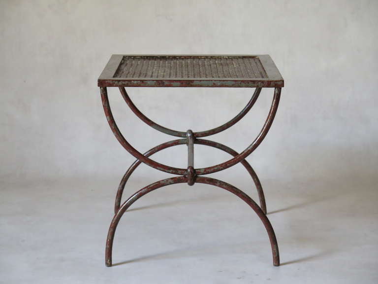 Wrought-Iron Console & 2 Stools - France, 1940s 1