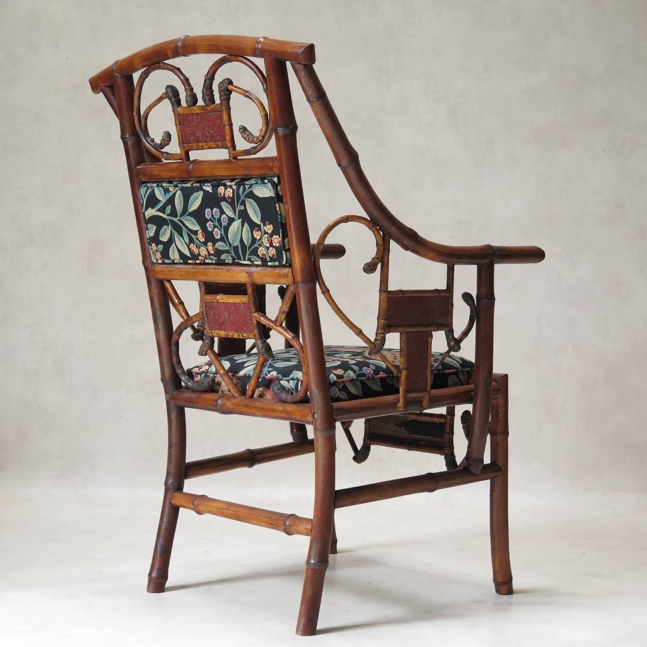 Five-Piece Bamboo Living Room Set, France, 19th Century 2