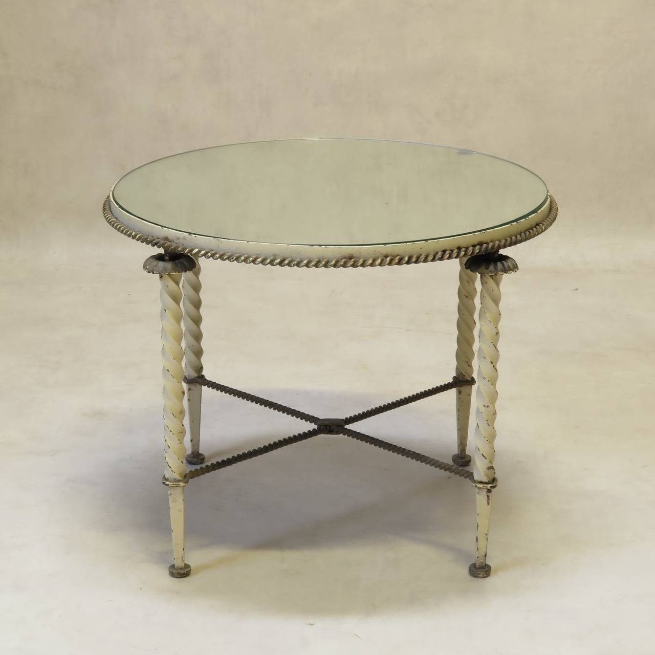 Art Deco Occasional Table Attributed to Gilbert Poillerat, France, 1940s
