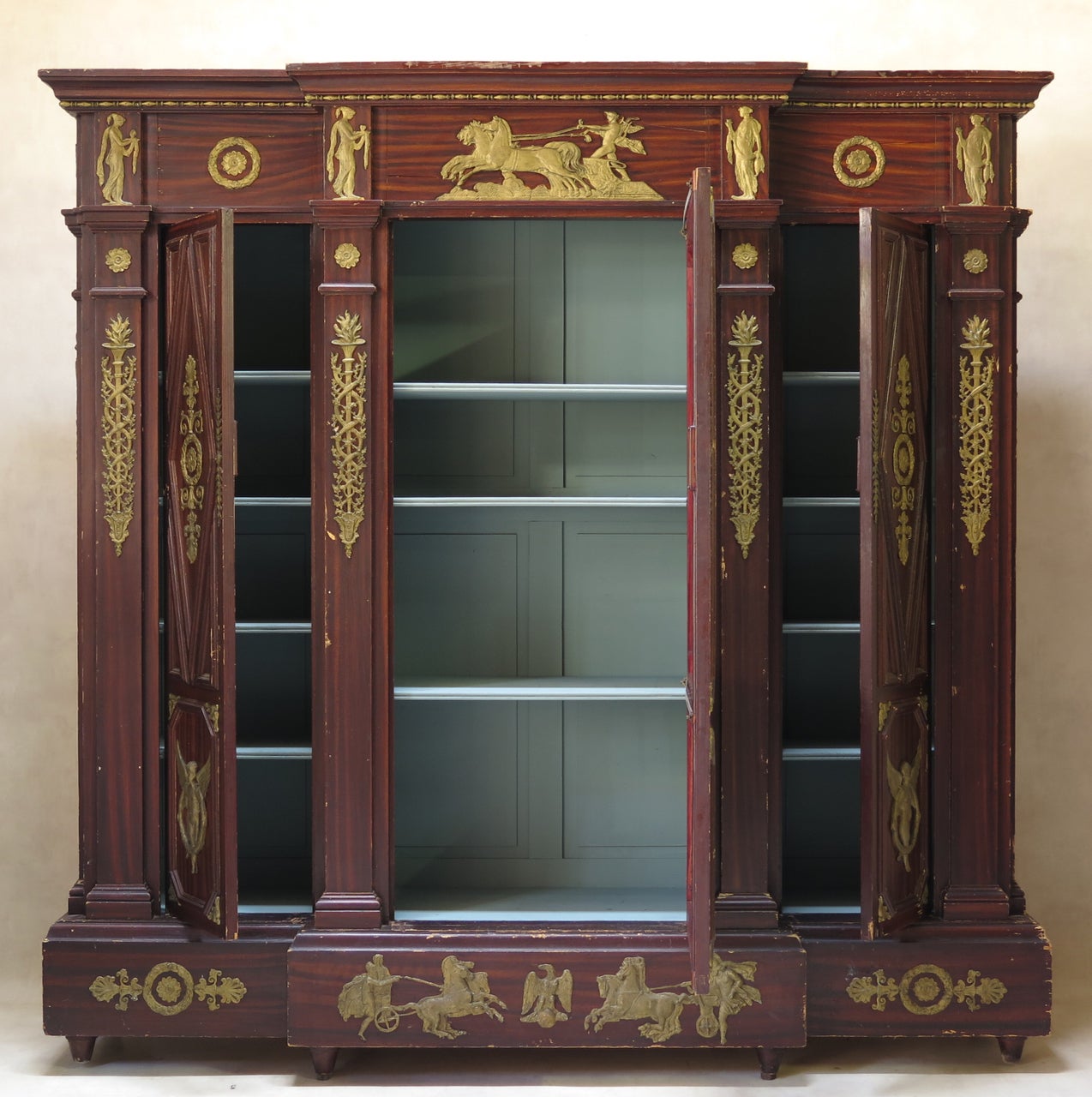 Unusual Empire Style Bookcase, France, 19th Century For Sale 3