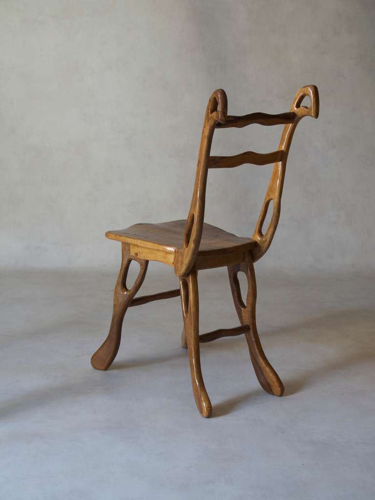 Organic Shaped Olive Wood Dining Room Set - St Paul de Vence, Côte d'Azur, 1960s 2