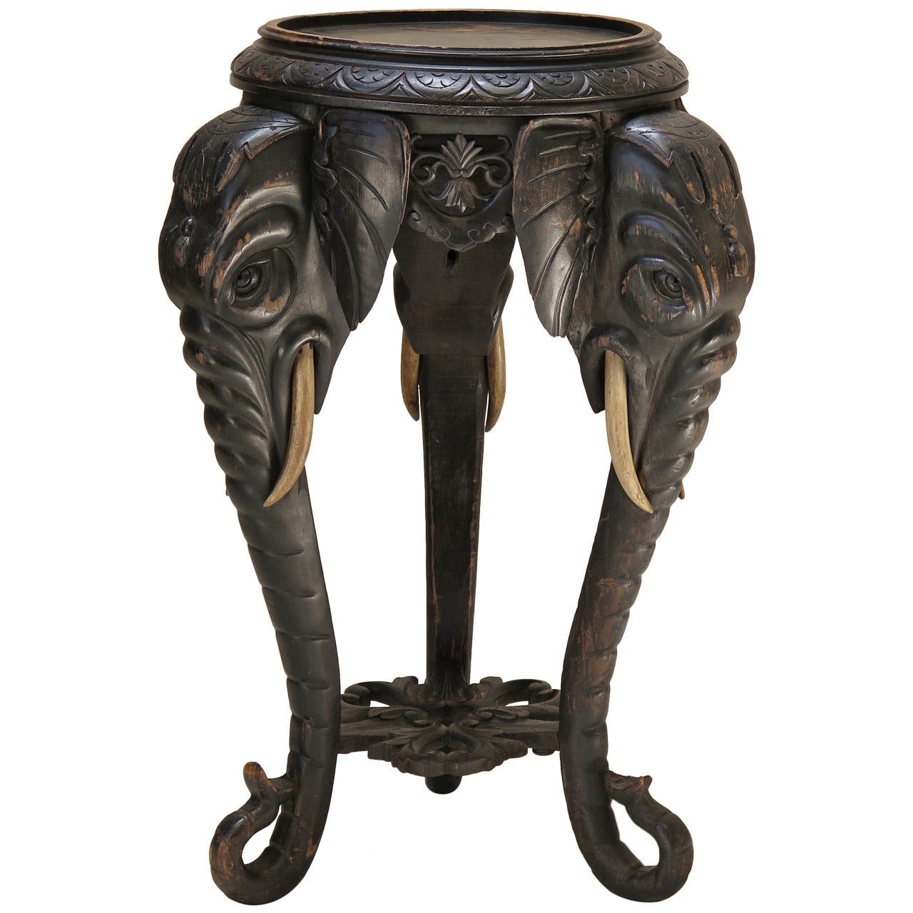 Napoleon III Ebonized "Elephant" Side Table, France, 19th Century