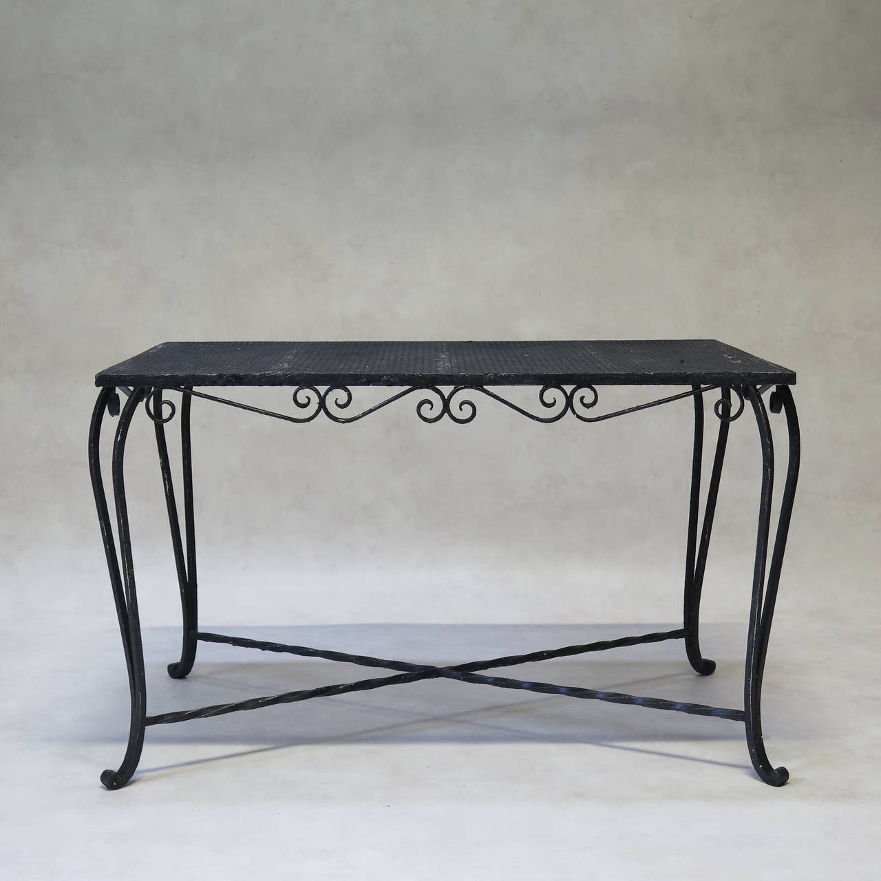 Wrought Iron Garden Set with Fox Head Motif, France, 1940s 2