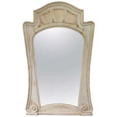 Antique Very Tall Art Nouveau Mirror - France, 1900's
