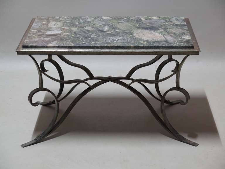 art deco marble coffee table