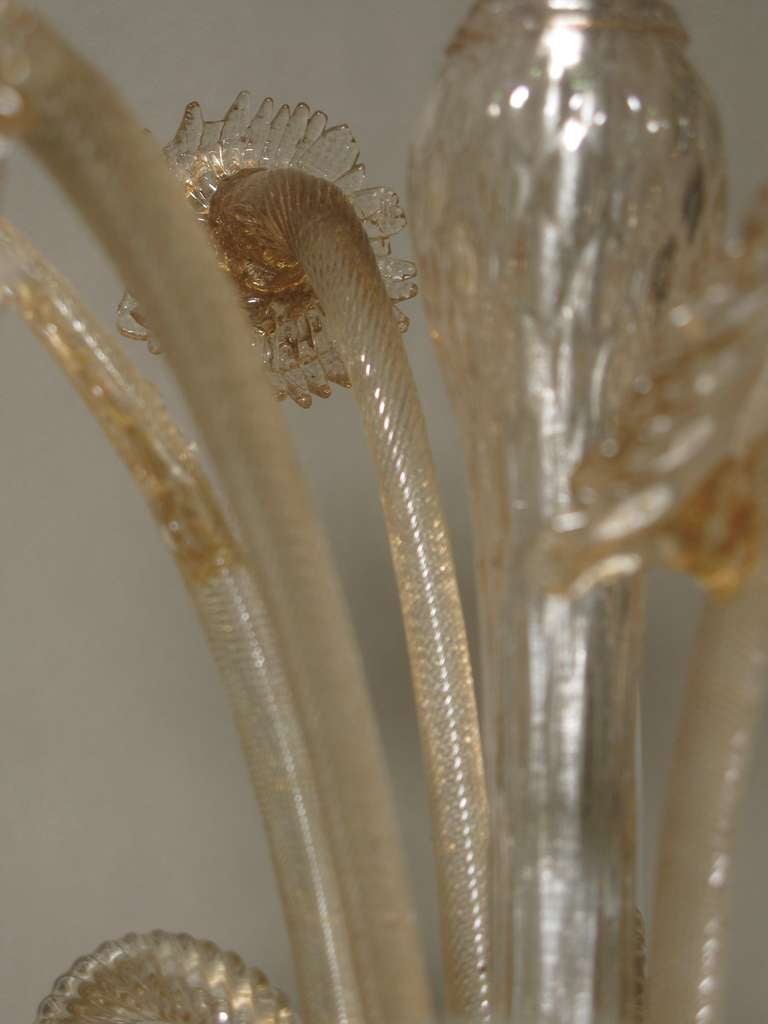 19th Century Venetian Blown Glass Chandelier 2