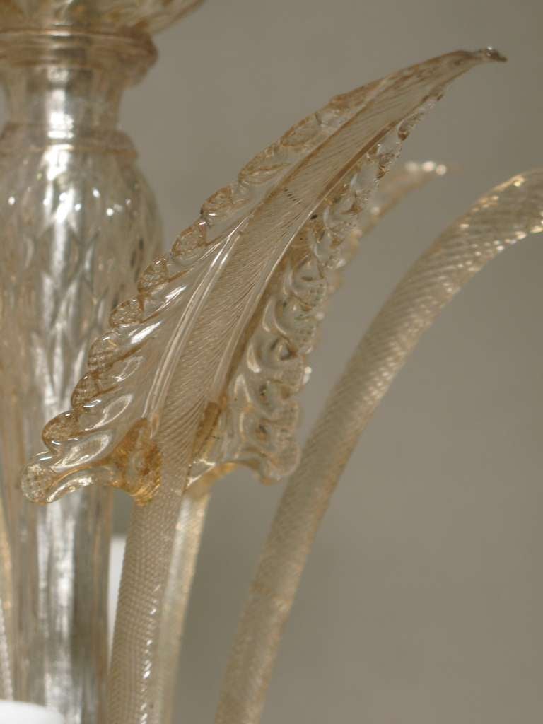 19th Century Venetian Blown Glass Chandelier 3