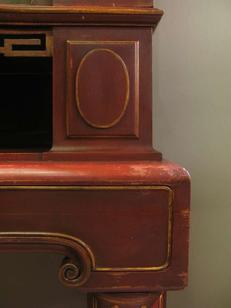 Mid-20th Century Spectacular Chinese Art Deco Style Fireplace France, circa 1930s For Sale