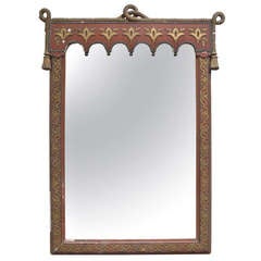 Large Oriental Style Mirror with Rope & Tassel Detail