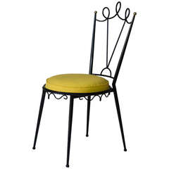 Fun and Decorative Side Chair, France, 1950s 2