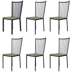 Set of Six Chairs by Colette Gueden, France, 1950s