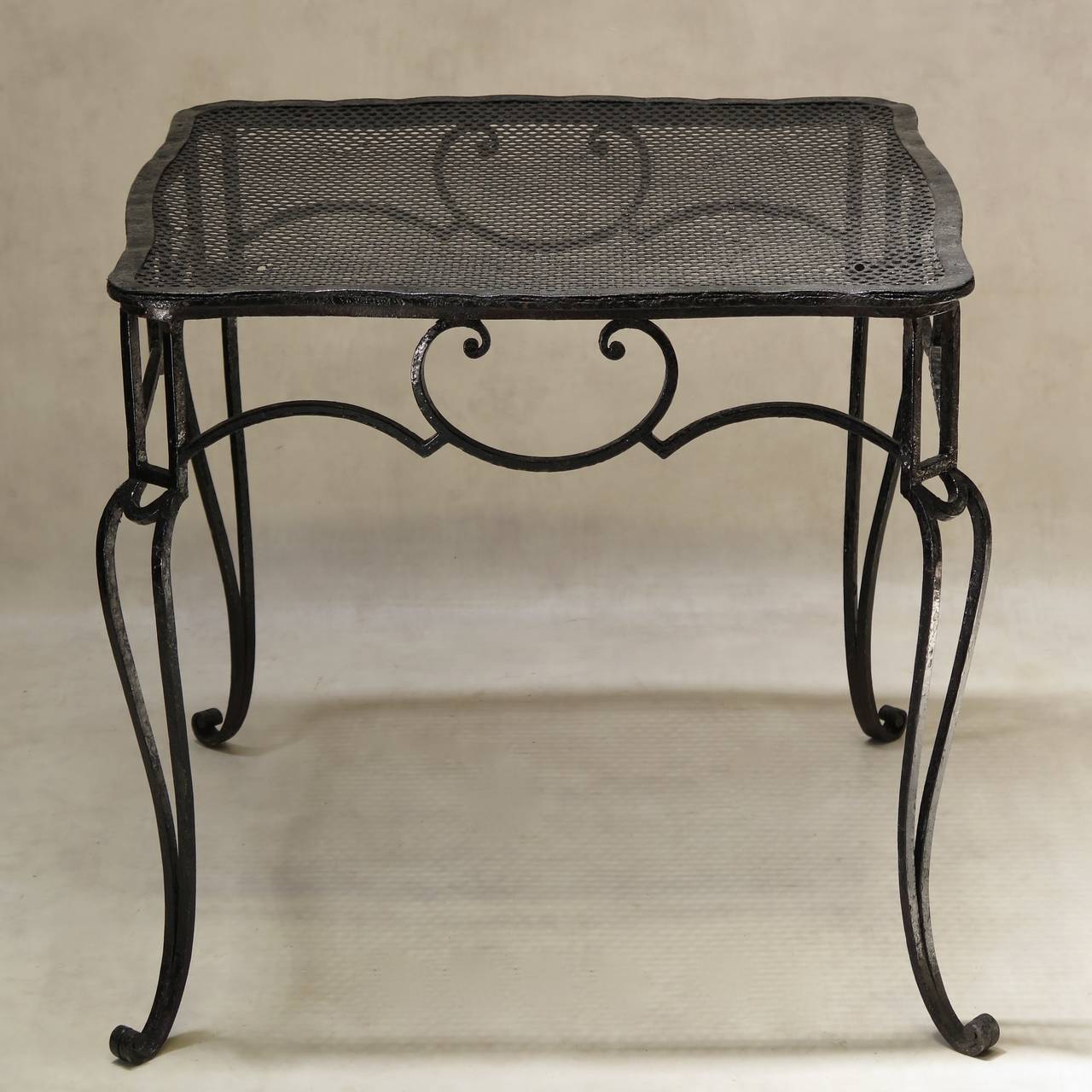 Art Deco Baroque Wrought Iron Table by J.-C. Moreux - France, 1930s For Sale