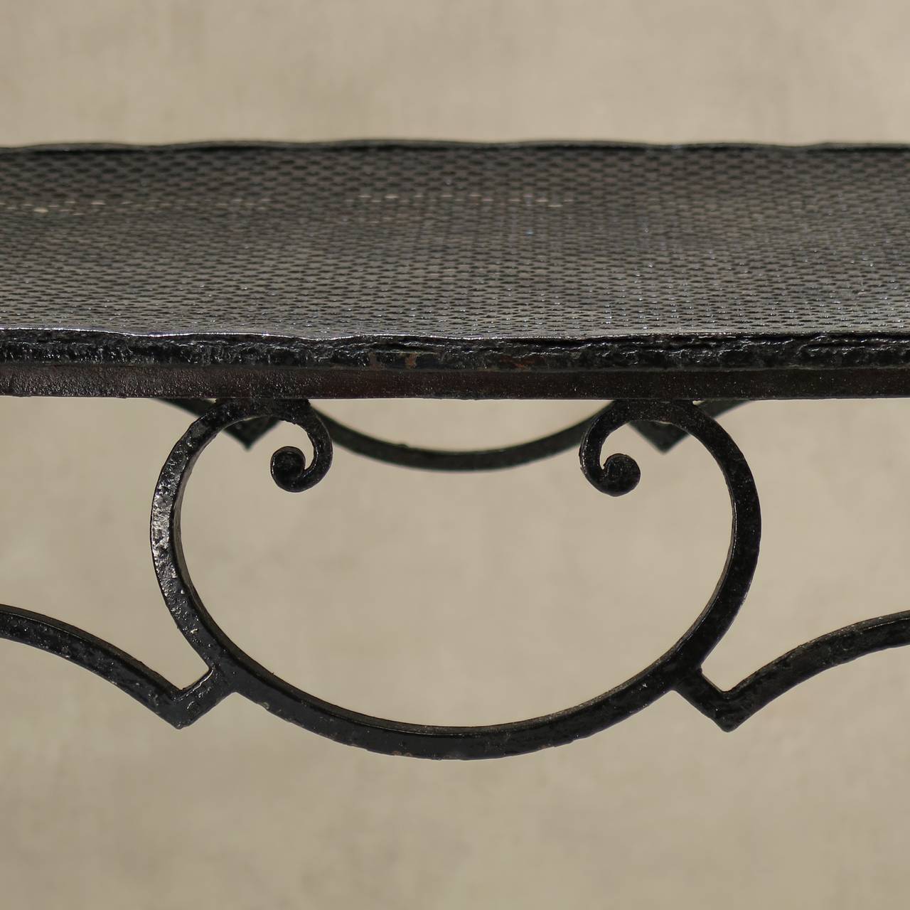 Baroque Wrought Iron Table by J.-C. Moreux - France, 1930s For Sale 1