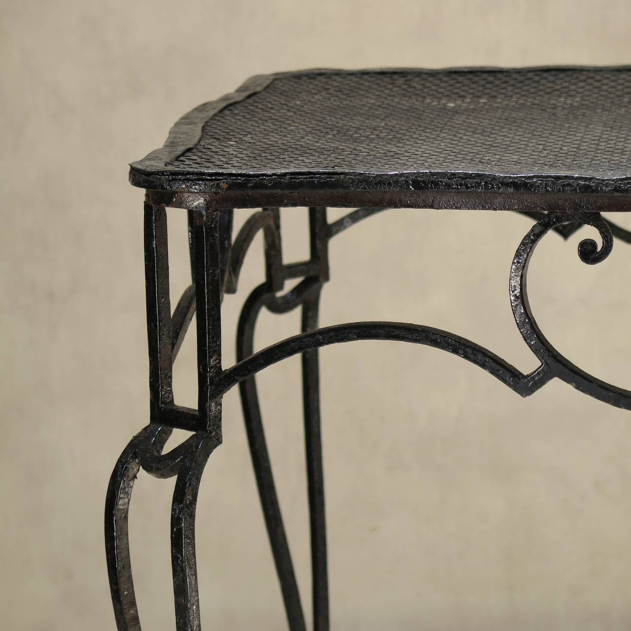Baroque Wrought Iron Table by J.-C. Moreux - France, 1930s For Sale 2