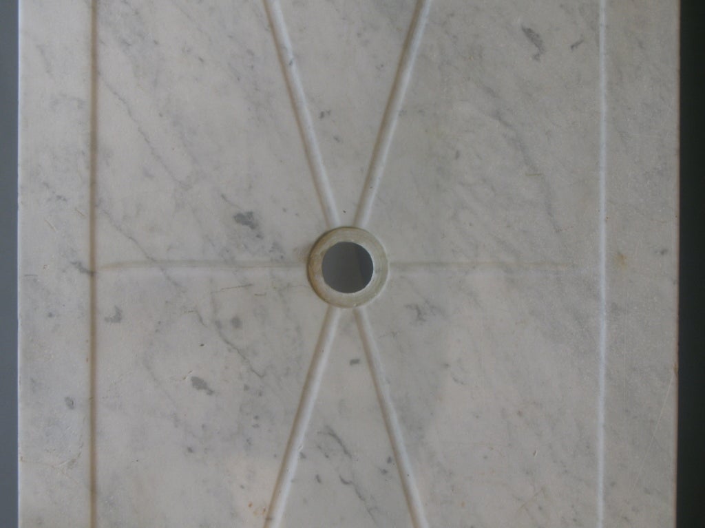 French Fishmonger's Table w. Wrought Iron Base and Marble Top 3