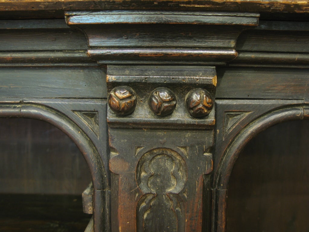 Gothic Revival Bookcase or Display Cabinet 1