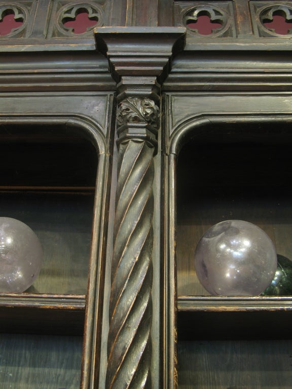 Gothic Revival Bookcase or Display Cabinet 2
