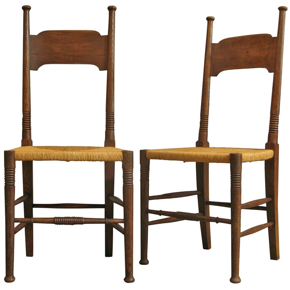 Pair of Arts & Crafts Chairs by William Birch
