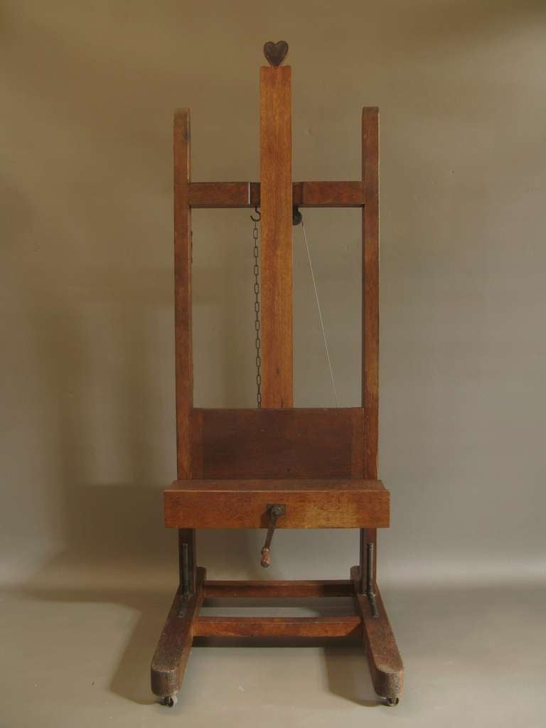 French 19th Century Oak Easel