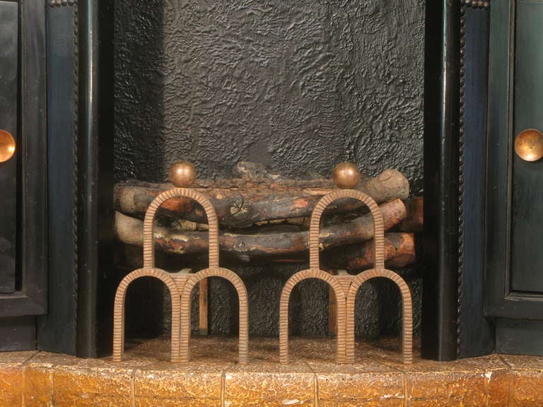 French Art Deco Electric Fireplace 2