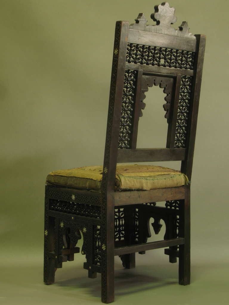 Pair of 19th Century Syrian Chairs 1