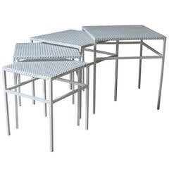 Set of Four Nesting Tables by Mathieu Mategot