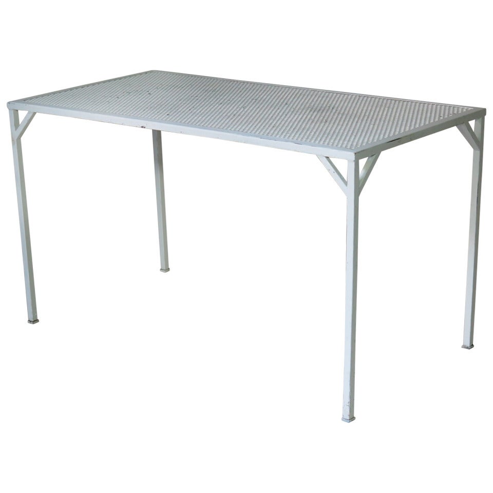 French 1950s Painted Iron Table For Sale