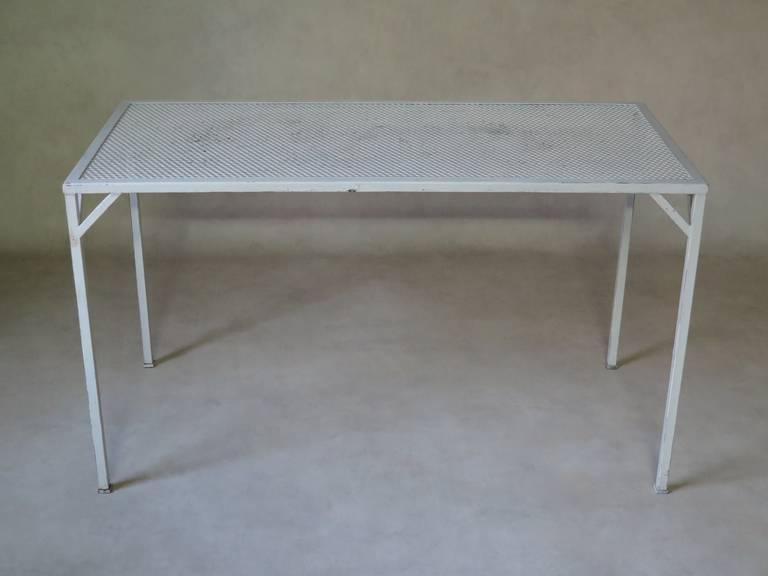 Mid-Century Modern French 1950s Painted Iron Table For Sale