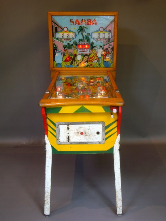 Vintage Pinball-Spiel aus Nizza, Frankreich. Herausgegeben von Alben.

Komplett mit Originalanleitung und technischem Datenblatt.
