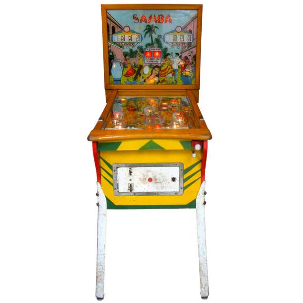 Samba Pinball Machine From 1961 For Sale at 1stDibs | 1960s pinball ...