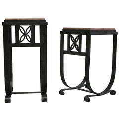 Pair of French Art Deco Side Tables