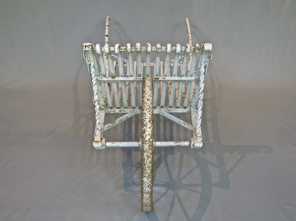French Wrought Iron Wheelbarrow from Arras