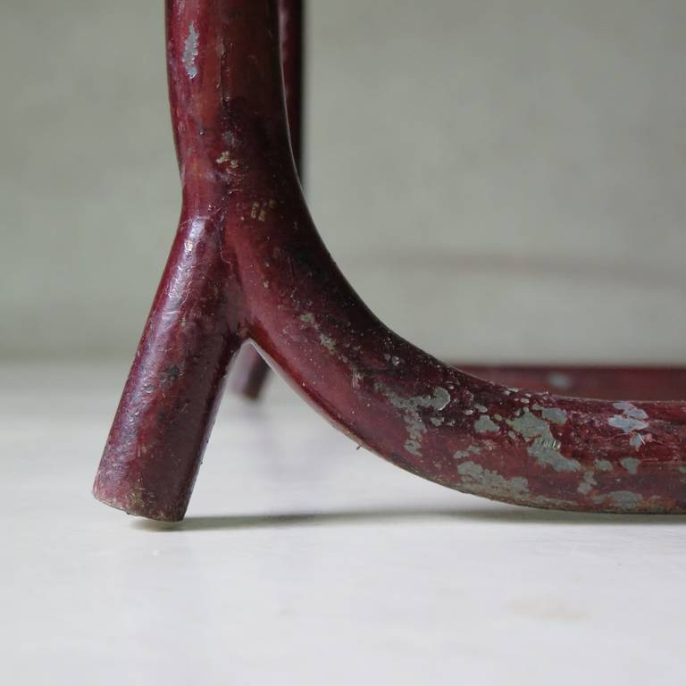Ungewöhnlicher Bauhaus-Metallstuhl aus Metallrohr, Frankreich, 1930er Jahre im Angebot 5