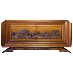 Carved Credenza, France, 1930s