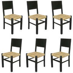 Set of Eight Chairs in the Style of Francis Jourdain 12