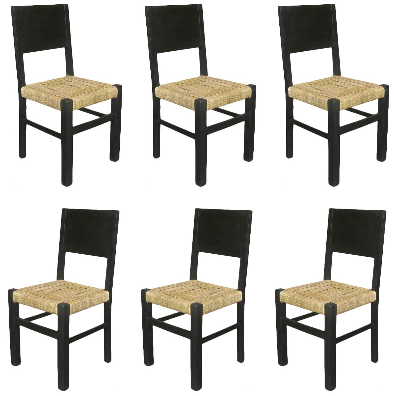 Set of Eight Chairs in the Style of Francis Jourdain