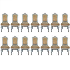 Set of 14 Oak Chairs