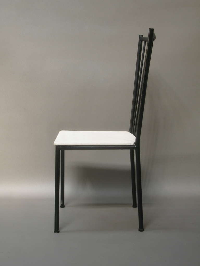 French Set of 6 Dining Chairs by Colette Gueden - France, 1950s