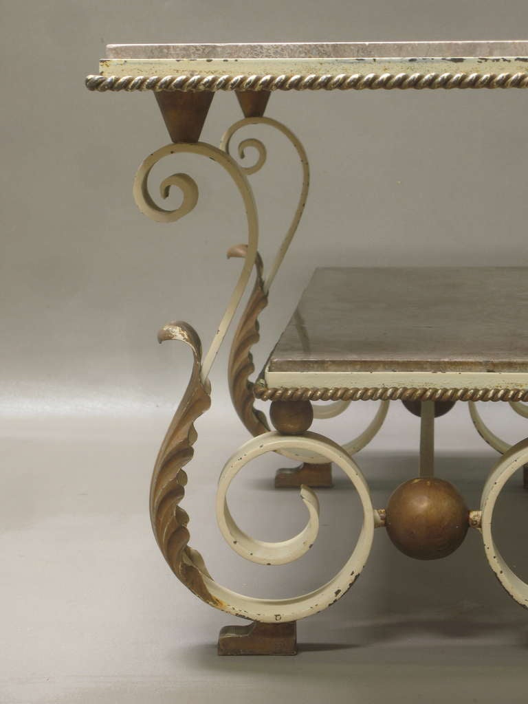 Mid-20th Century French Art Deco Coffee Table by Robert Merceris