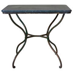 Small Wrought Iron Side Table, France 19th Century