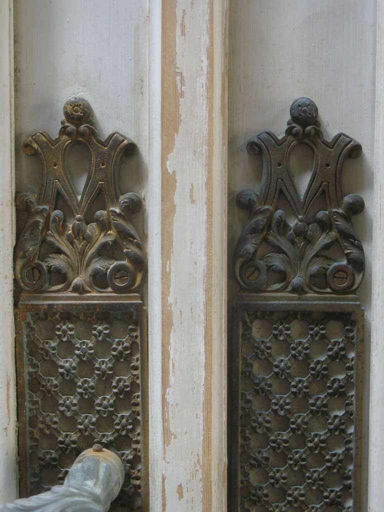 20th Century Pair of Doors with Original Glass Panes