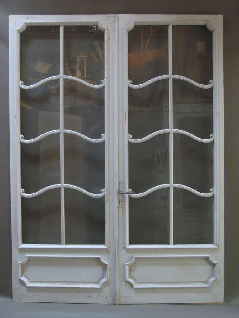 Pair of Doors with Original Glass Panes 5