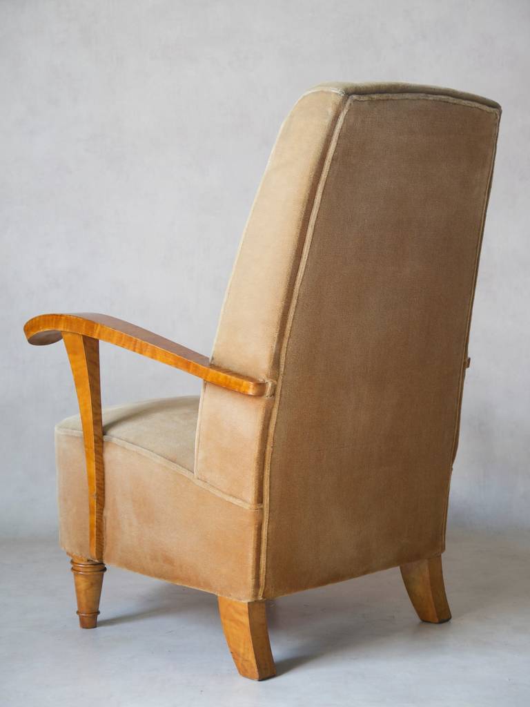 Français Ensemble de quatre fauteuils Art Déco, France, années 1920-1930 en vente