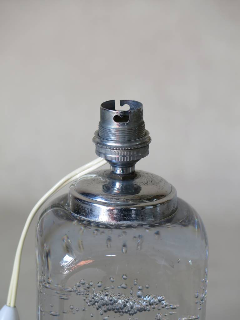 Art Deco Glass Lamp by Schneider, France 1930s For Sale 1